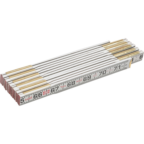 Red End&reg; Two Way&reg; Rule, 6' L, Wood, 1/16" Graduations Planification Entrepots Molloy