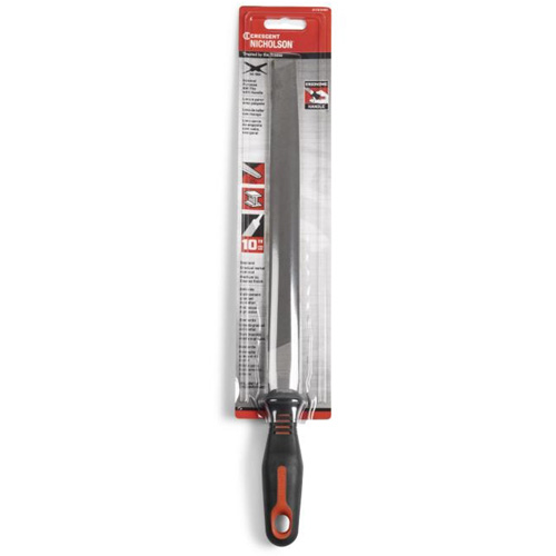 Lime d'usinage &agrave; taille simple, Plat, 10", B&acirc;tarde Planification Entrepots Molloy