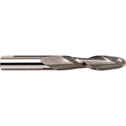 Ball End Long Series End Mill, 5/8" Dia., 4 Flutes, Carbide Planification Entrepots Molloy