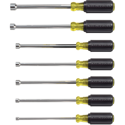 Cushion-Grip Nut Driver Set with 6" Shafts, 7 Pcs., Non Magnetic, Imperial Planification Entrepots Molloy