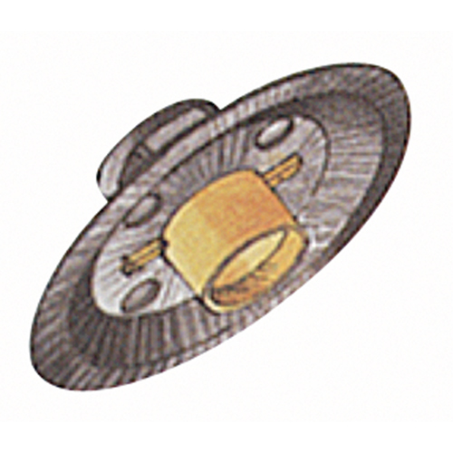 Meule rapide A24N, 6" x 1/4", Arbre 7/8", Oxyde d'aluminium, Type 27 Planification Entrepots Molloy