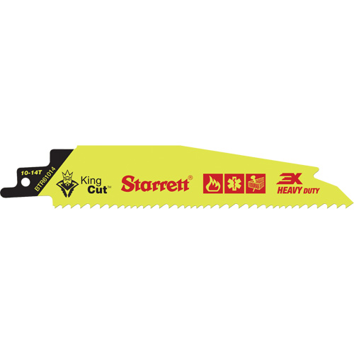 King Cut Reciprocating Blade, Bi-Metal, 10-14 TPI, 12" L x 1" W Planification Entrepots Molloy