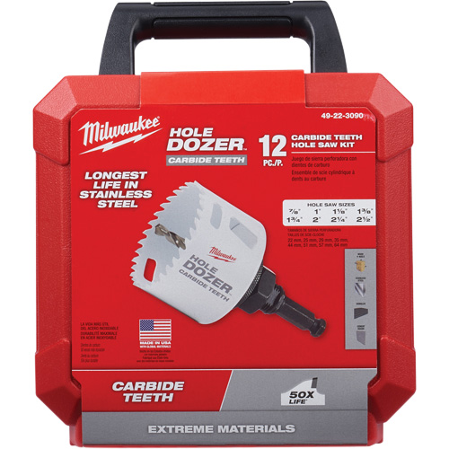 Hole Dozer Hole Saw Kit, 12 Pieces Planification Entrepots Molloy