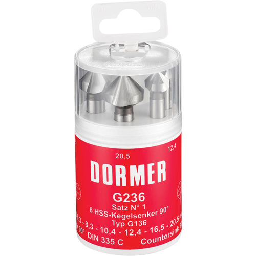 90° Countersink Set, 6 Pieces Planification Entrepots Molloy