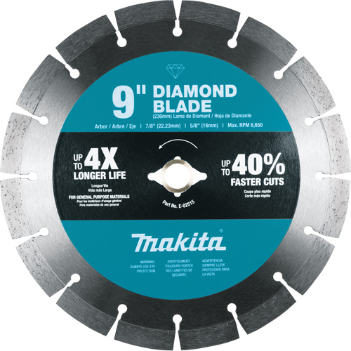 Lame diamant &agrave; bordure segment&eacute;e Planification Entrepots Molloy