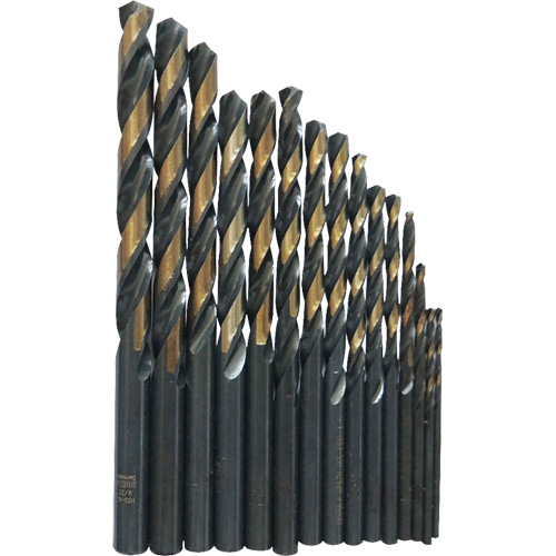 Jobber Length Drill Bit Set, 29 Pieces, High Speed Steel Planification Entrepots Molloy