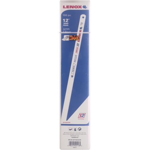 Lames pour scie &agrave; m&eacute;taux, Bim&eacute;tal, 12" lo, 32 dents par pouce Planification Entrepots Molloy