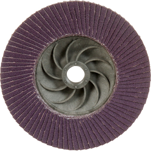 Disque &agrave; lamelles &agrave; changement rapide 769F, 4-1/2" x 5/8"-11, Type 27, Grain 120+, C&eacute;ramique Planification Entrepots Molloy