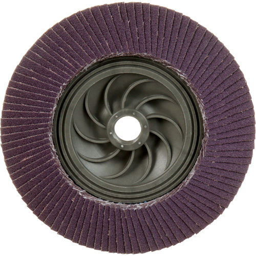 Disque &agrave; lamelles &agrave; changement rapide 769F, 5" x 5/8"-11, Type 29, Grain 120+, C&eacute;ramique Planification Entrepots Molloy