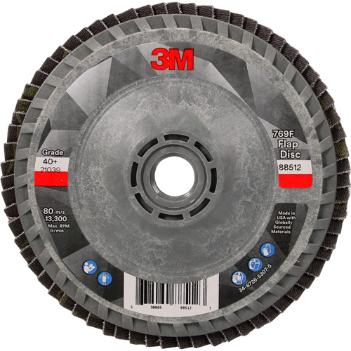 769F Quick Change Flap Disc, 4-1/2" x 5/8"-11, Type 27, 40+ Grit, Ceramic Planification Entrepots Molloy
