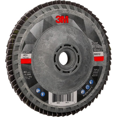 769F Quick Change Flap Disc, 4-1/2" x 5/8"-11, Type 27, 40+ Grit, Ceramic Planification Entrepots Molloy