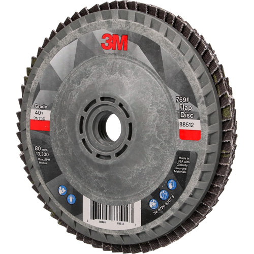 769F Quick Change Flap Disc, 4-1/2" x 5/8"-11, Type 27, 40+ Grit, Ceramic Planification Entrepots Molloy