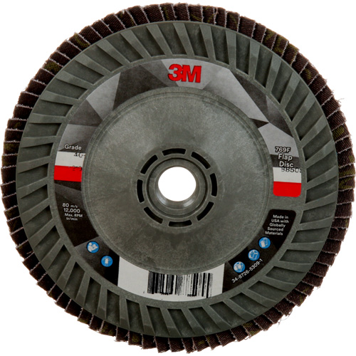 769F Quick Change Flap Disc, 5" x 5/8"-11, Type 27, 40+ Grit, Ceramic Planification Entrepots Molloy