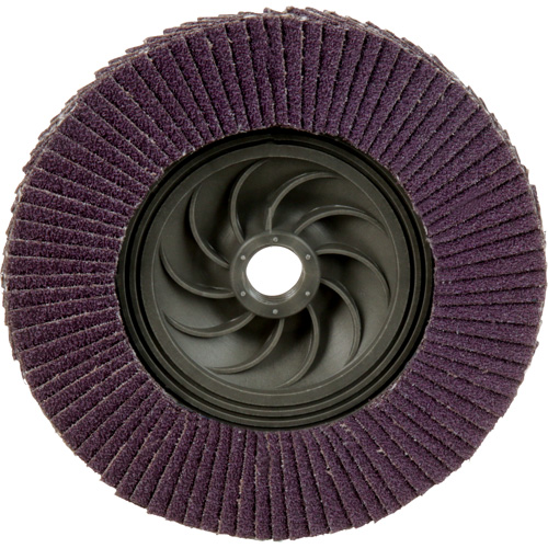 Disque &agrave; lamelles &agrave; changement rapide 769F, 5" x 5/8"-11, Type 27, Grain 60+, C&eacute;ramique Planification Entrepots Molloy