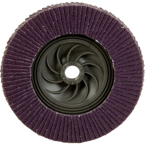 Disque &agrave; lamelles &agrave; changement rapide 769F, 5" x 5/8"-11, Type 27, Grain 80+, C&eacute;ramique Planification Entrepots Molloy