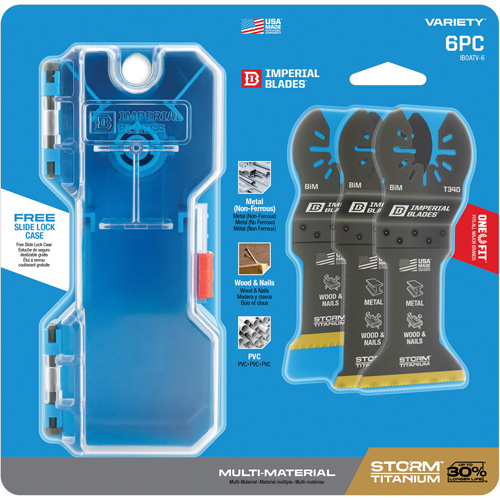Jeu de lames en titane pour le m&eacute;tal et le bois Storm One Fit Planification Entrepots Molloy