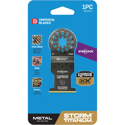 Lame en titane pour le m&eacute;tal Carbide Extreme Storm Starlock Planification Entrepots Molloy