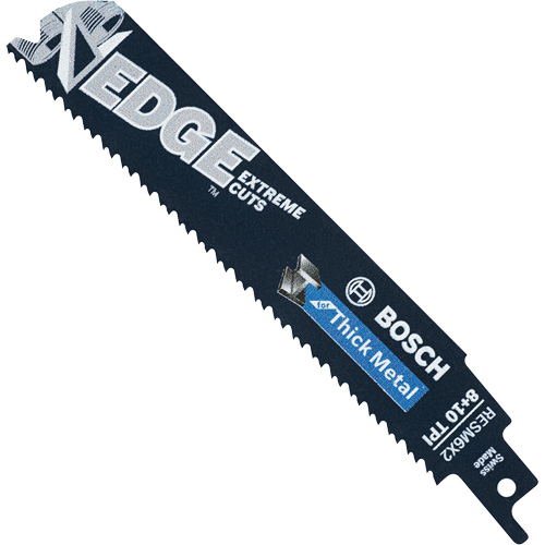 Lames de scie alternative Edge, Bim&eacute;tal, 8/10 Dents par pouce, 6" lo Planification Entrepots Molloy