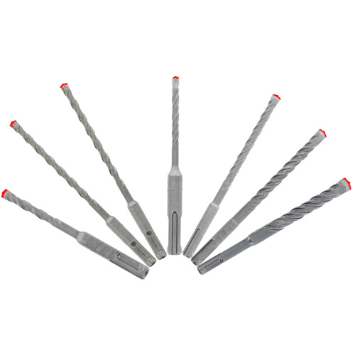 Rebar Demon SDS-Plus 4-Cutter Full Carbide Head Hammer Bit Set, 7 Pieces, Carbide Planification Entrepots Molloy