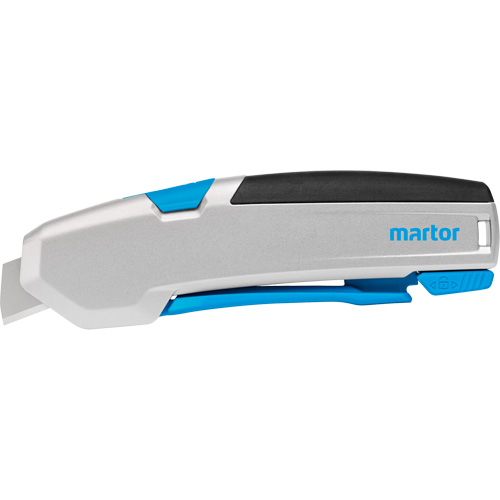 Secupro 625 Retractable Safety Knife with Short Blade, 15 mm, Heavy-Duty, Aluminum Handle Planification Entrepots Molloy