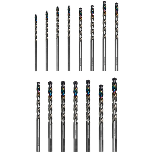 Metal Demon Drill Bits Set for Mild, Hardened and Stainless Steels, 15 Pieces Planification Entrepots Molloy