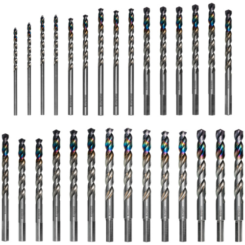 Metal Demon Drill Bit Set for Mild, Hardened and Stainless Steels, 29 Pieces Planification Entrepots Molloy