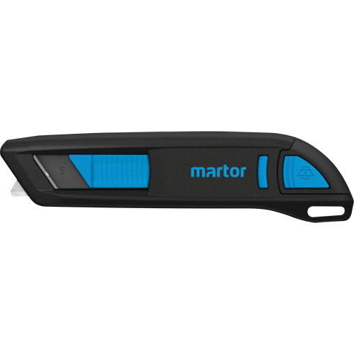 Couteau r&eacute;tractable SECUNORM 300 avec lame &agrave; pointe courb&eacute;e no 65232, 5 mm Planification Entrepots Molloy