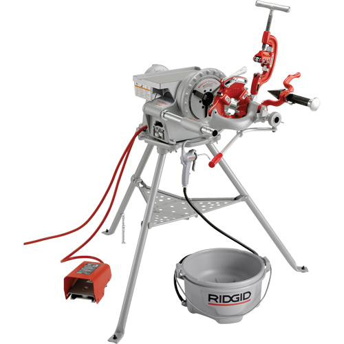 Syst&egrave;me de filetage complet pour fileteuse &eacute;lectrique mod&egrave;le 300, 38 tr/min, Filetage de la tige 1/8" - 2"  Planification Entrepots Molloy