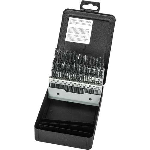 Stub Length Drill Bit Set, 60 Pieces, High Speed Steel Planification Entrepots Molloy