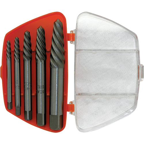 Jeu d'extracteurs en spirale ISE-5 5 mcx, Chrome molybdenum Planification Entrepots Molloy