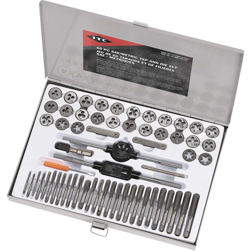 ITD-60C SAE/Metric Alloy Tap & Die Set, 60 Pieces Planification Entrepots Molloy