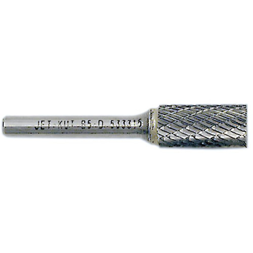 JET-KUT Cylindrical Shape Burr with End Cut, 1/4" Dia., 1/4" Shank, 5/8" Depth of Cut Planification Entrepots Molloy