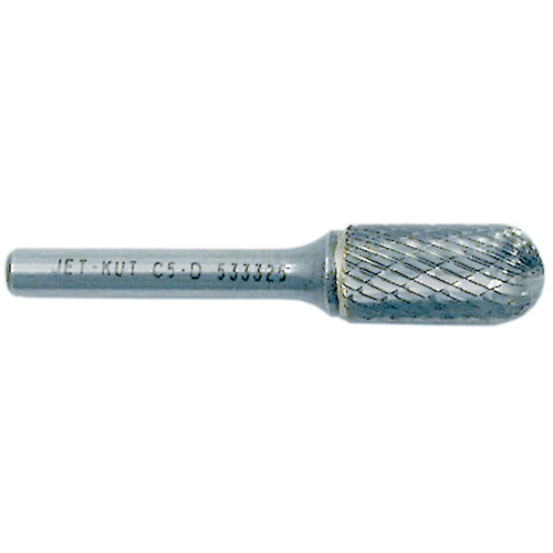 JET-KUT Round Nose Shape Bur, 1/4" Dia., 5/8" Depth of Cut Planification Entrepots Molloy