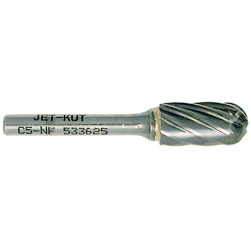C5-NF JET-KUT&reg; Ball Nose Shape Bur for Aluminum/Non-ferrous Materials, 1/2" Dia. Planification Entrepots Molloy