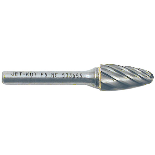 F5-NF 1/4" Round Nose Shape Bur for Aluminum/Non-Ferrous Materials, 1/2" Dia. Planification Entrepots Molloy