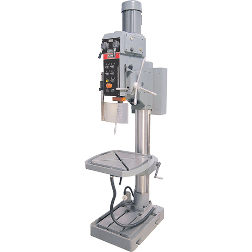 Variable Speed Gearhead Drill Presses, 5/8" Chuck, 2 Speed(s), 22" W x 22" L, #4 Morse Planification Entrepots Molloy