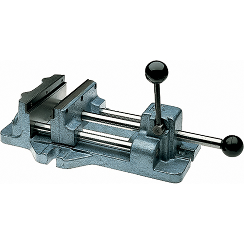 Cam Action Drill Press Vises, 6" Jaw Width, Clamp Mount Base Planification Entrepots Molloy