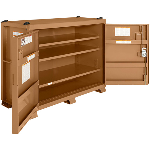 Monster Box Cabinet, Steel, 52 Cubic Feet, Beige Planification Entrepots Molloy