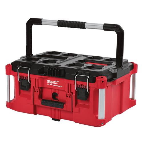 Packout Large Tool box, 22" x 16" x 11", Black/Red Planification Entrepots Molloy
