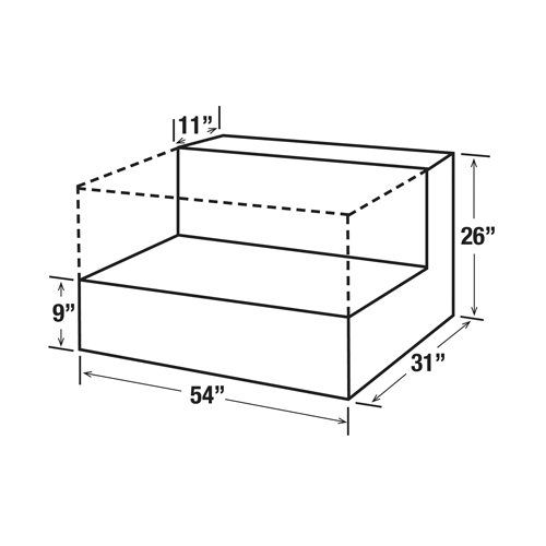 R&eacute;servoir de transfert pour carburant en acier, Acier, Capacit&eacute; 100 gal., Noir Planification Entrepots Molloy