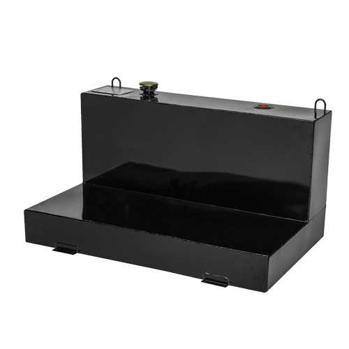 R&eacute;servoir de transfert pour carburant en acier, Acier, Capacit&eacute; 100 gal., Noir Planification Entrepots Molloy