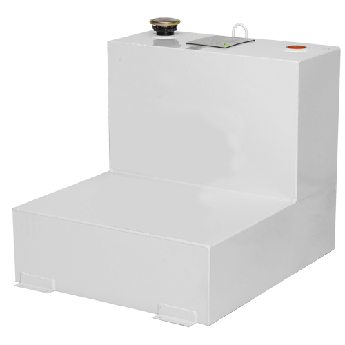 R&eacute;servoir de transfert pour carburant en acier, Acier, Capacit&eacute; 48 gal., Blanc Planification Entrepots Molloy