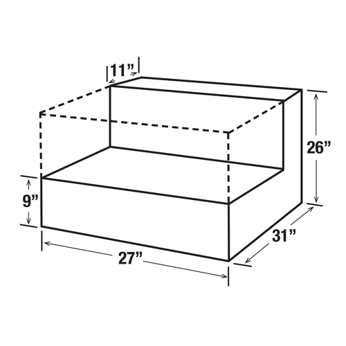 R&eacute;servoir de transfert pour carburant en acier, Acier, Capacit&eacute; 48 gal., Blanc Planification Entrepots Molloy