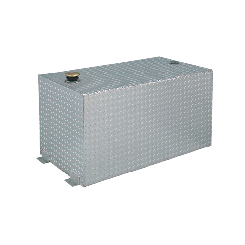 R&eacute;servoir de transfert pour carburant en aluminium, Aluminium, Capacit&eacute; 100 gal., Argent Planification Entrepots Molloy