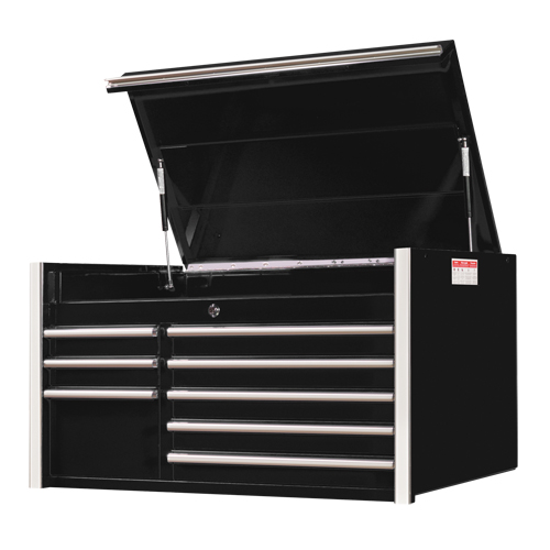 RX Series Tool Chest, 41" W, 8 Drawers, Black Planification Entrepots Molloy