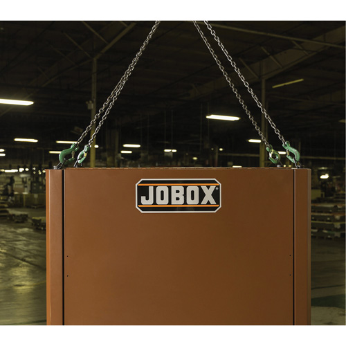 Field Office Jobsite Box, 33" W x 63" D x 80" H, Steel, Red Planification Entrepots Molloy