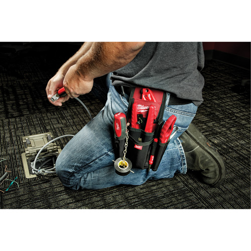 Compact Utility Pouch, Multiple Tool Holder, Nylon, 7 Pockets Planification Entrepots Molloy