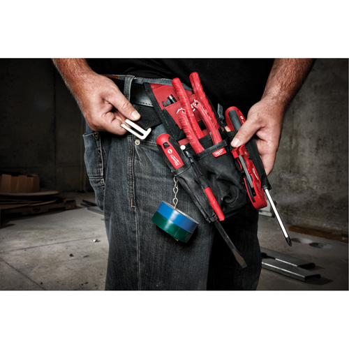 Compact Utility Pouch, Multiple Tool Holder, Nylon, 7 Pockets Planification Entrepots Molloy