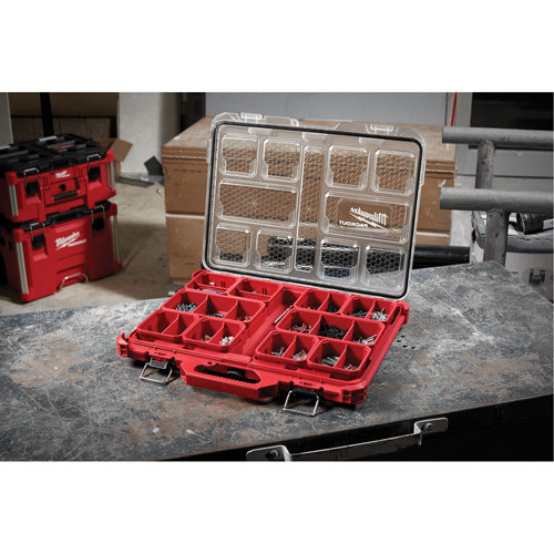 Organisateur profil&eacute; Packout, 19-3/4" x 16-2/5" x 2-1/2", Noir/Rouge Planification Entrepots Molloy