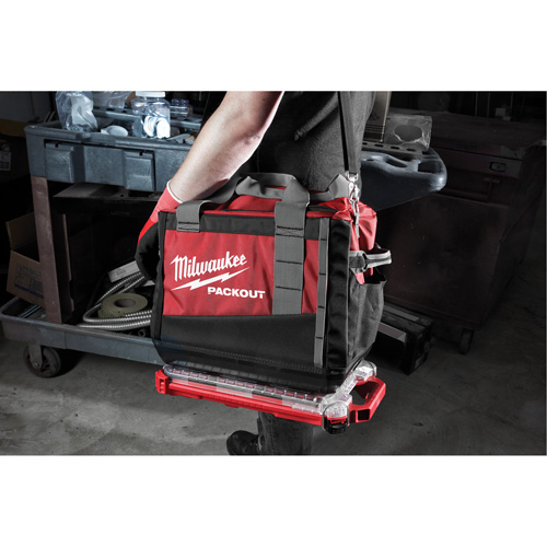 Organisateur profil&eacute; et compact Packout, 16-2/5" x 9-3/4" x 2-1/2", Noir/Rouge Planification Entrepots Molloy